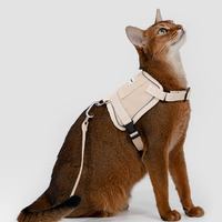 山谷貓貓馬甲胸背牽繩組(四色)